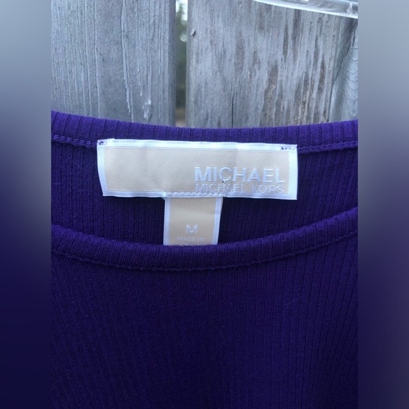 Michael Kors Purple size medium women’s gently worn Shoulderless Blouse - Picture 4 of 6